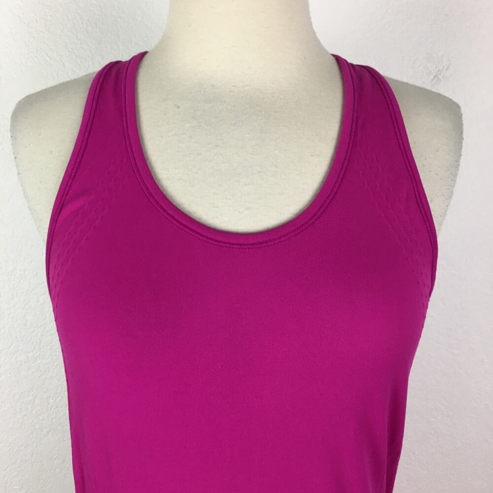 Athleta Pink Ruched Racerback Athletic  Tank Small - Picture 4 of 8